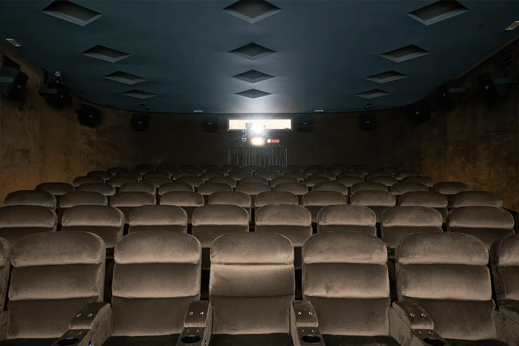 Sala Cinema, la platea vista frontalmente