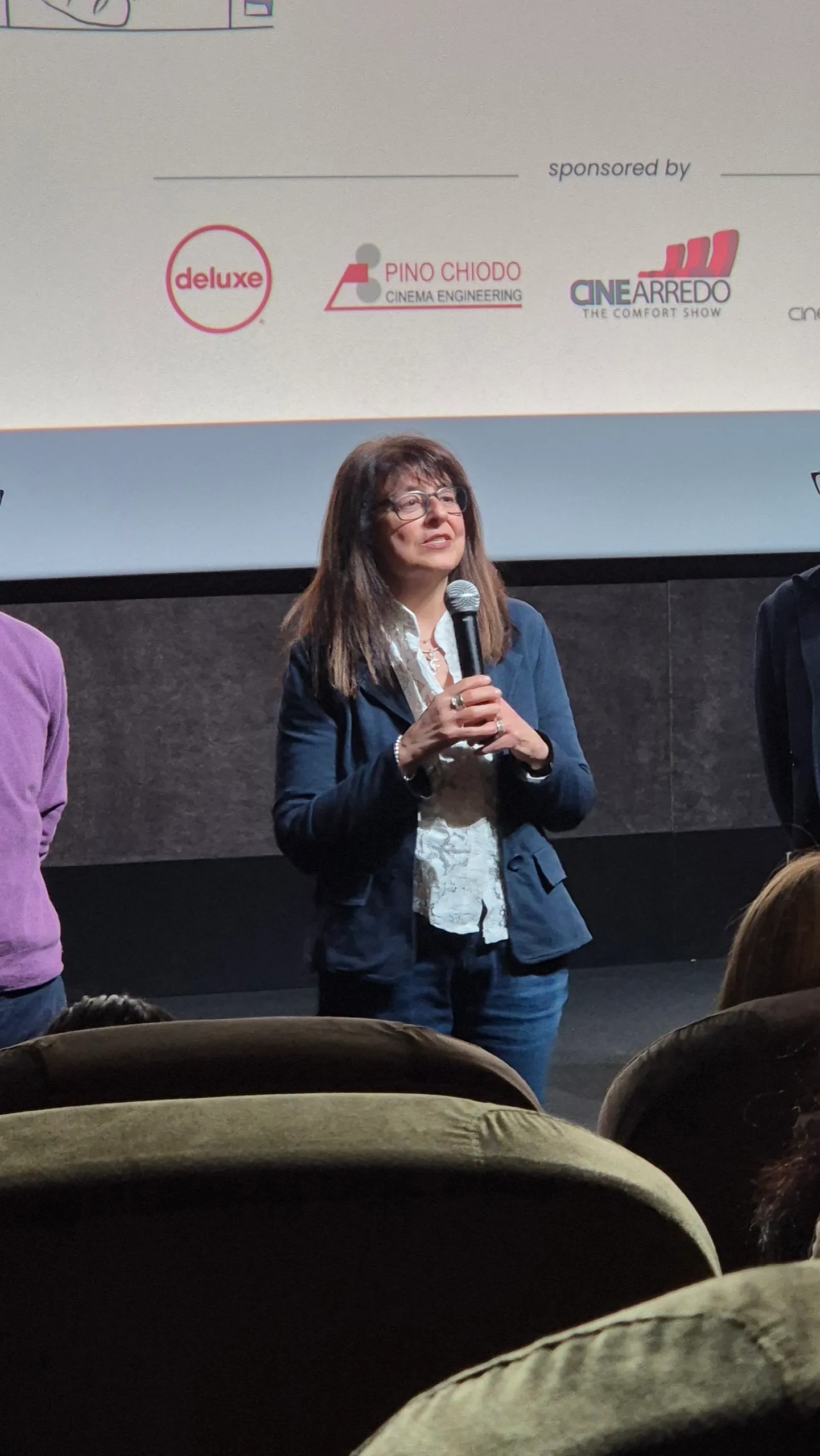 Gli ospiti sul palco durante la presentazione