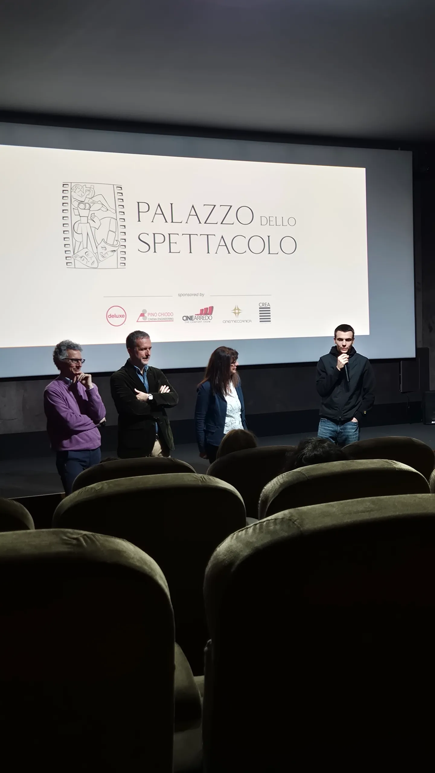 Momento della proiezione in Sala Cinema